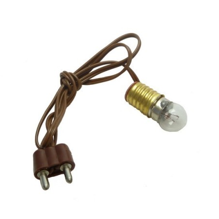 Portalampada E10 + spina + lamp. bianca Cod. LP42 Mondo Presepi