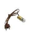 Portalampada E10 + spina + lamp. bianca Cod. 