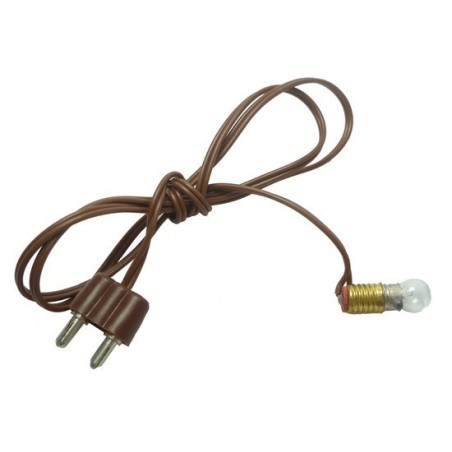 Portalámparas E5,5 + enchufe + lámpara blanca Cod. LP40 Mundo Belenes