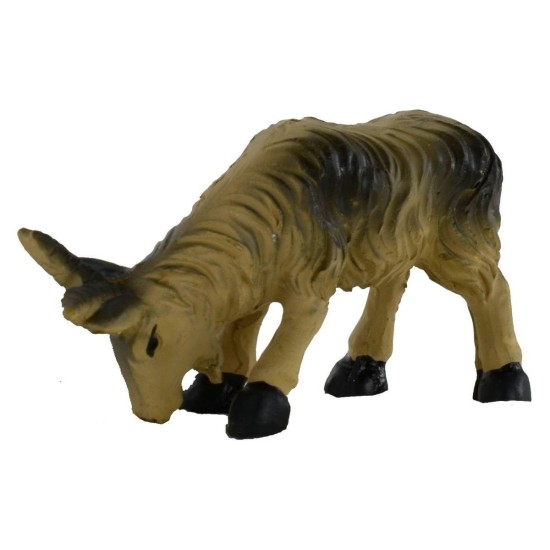 Capra marrone testa bassa per statue 10-12 cm Mondo Presepi