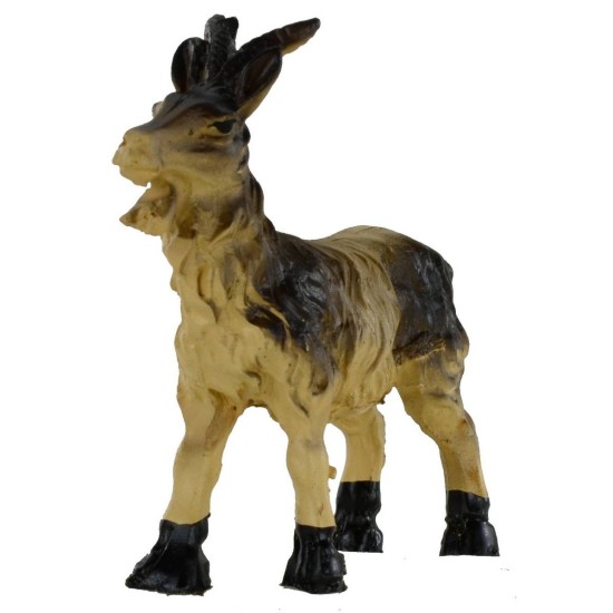 Cabra moteada cabeza alta para estatuas de 10-12 cm