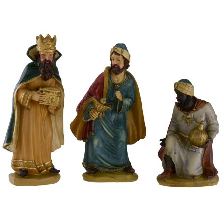 Resin 3 kings set 25 cm series for nativity scene