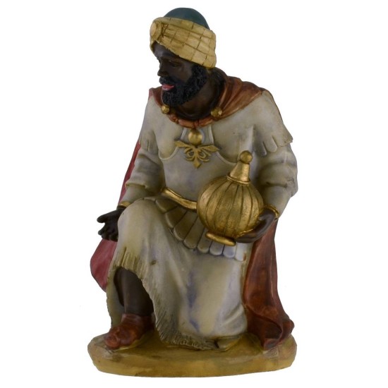 Conjunto de 3 Reyes Magos de resina serie 25 cm para belén Mondo Presepi