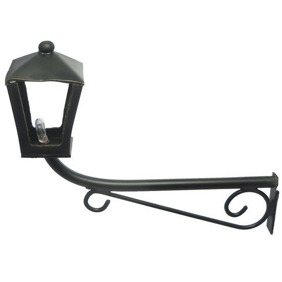 Farol de pared mediano con microlámpara de 12V. 