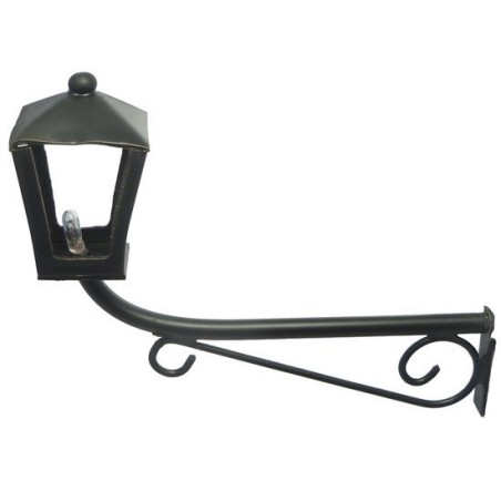Farol de pared mediano con microlámpara de 12V. 