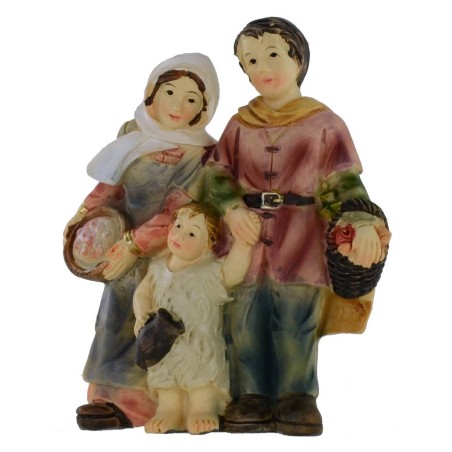 Famiglia in resina serie 8 cm Mondo Presepi