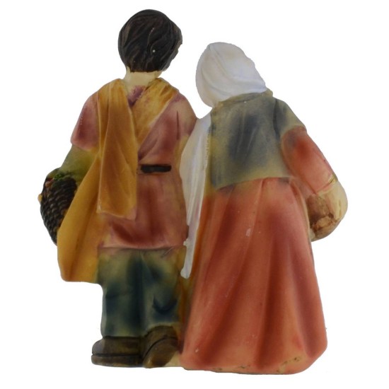 Famiglia in resina serie 8 cm Mondo Presepi
