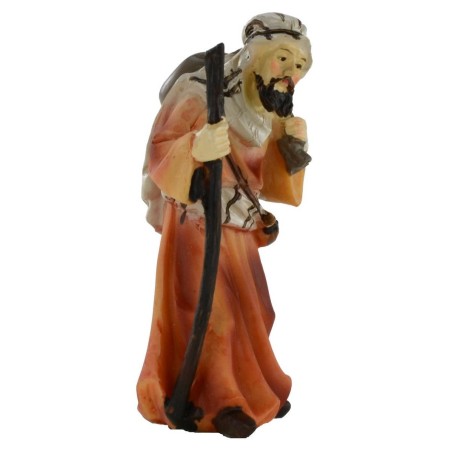 Eastern wayfarer with stick 8 cm series in resin