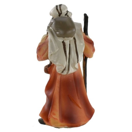 Eastern wayfarer with stick 8 cm series in resin