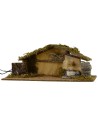 Cabaña con fuego y fuente funcionales cm 54x25x21 h para