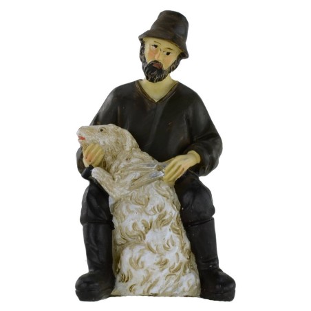 Esquilador de ovejas en resina serie 11 cm Mundo Pesebre