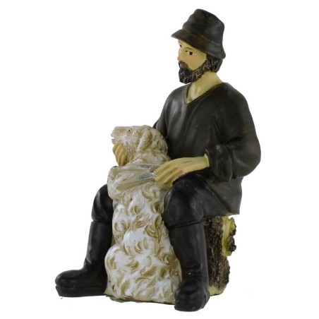 Esquilador de ovejas en resina serie 11 cm Mundo Pesebre