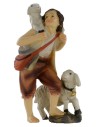 Pastorello con pecore serie 9 cm in resina Mondo Presepi