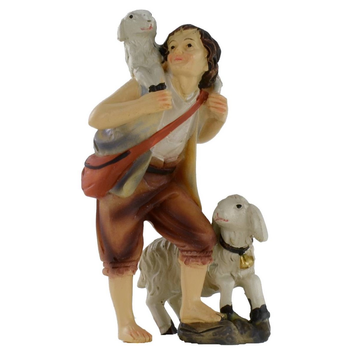 Shepherd with sheep series 9 cm in resin Mondo
