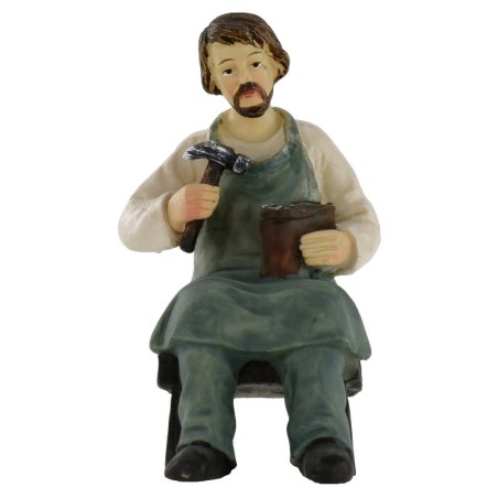 Calzolaio in resina serie 11 cm Mondo Presepi