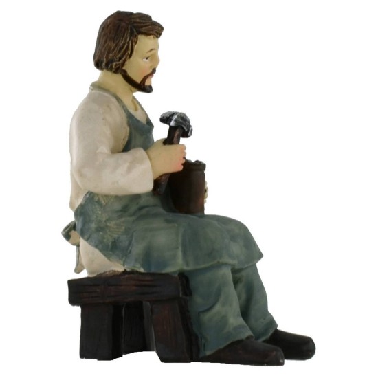Calzolaio in resina serie 11 cm Mondo Presepi