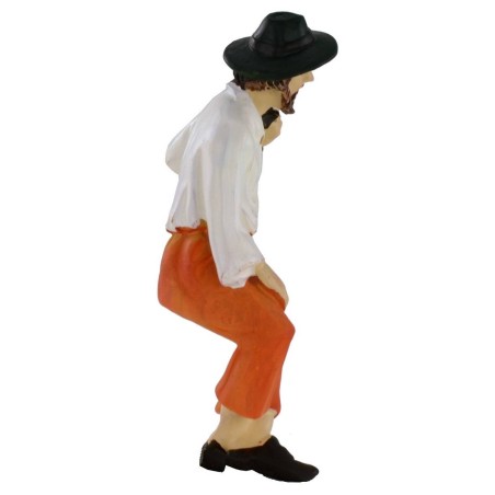 Sitting man in resin series 11 cm