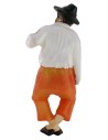 Uomo seduto in resina serie 11 cm Mondo Presepi