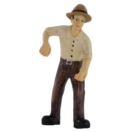 Campesino serie 9 cm en resina Mundo Pesebres