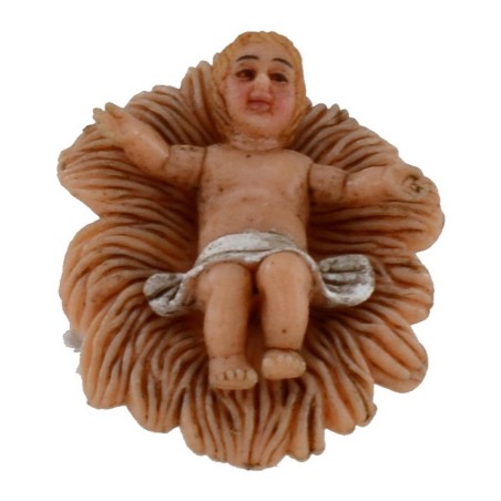 Baby Jesus in the cradle for 8-10 cm pvc statues