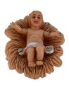 Gesù Bambino nella culla per statue 8-10 cm in pvc Mondo Presepi