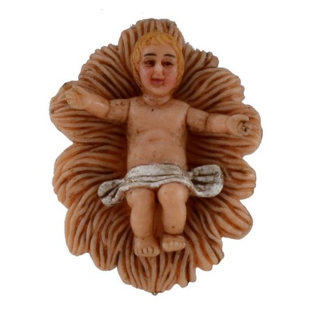 Baby Jesus in the cradle for 8-10 cm pvc statues