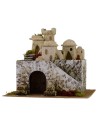 Pueblo palestino de dos pisos cm 37,5x31x31,5 h