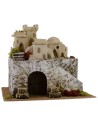 Pueblo palestino de dos pisos cm 37,5x31x31,5 h