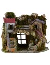 Belén con fuente funcional y cueva de 37,5x27x30 cm h