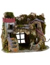 Belén con fuente funcional y cueva de 37,5x27x30 cm h
