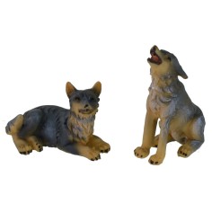 Set of two wolves for statues 10-12 cm 2