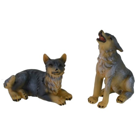 Set of two wolves for statues 10-12 cm