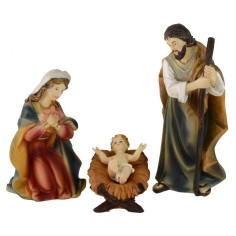 Natività 3 soggetti cm 14 in resina Mondo Presepi 2
