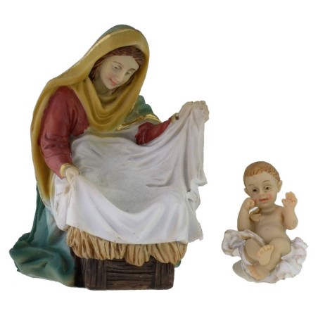 Nativity 3 subjects in resin series 10 cm