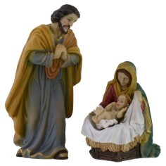Nativity 3 subjects in resin series 10 cm