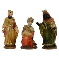 Set 3 Re Magi in resina serie 12 cm Mondo Presepi