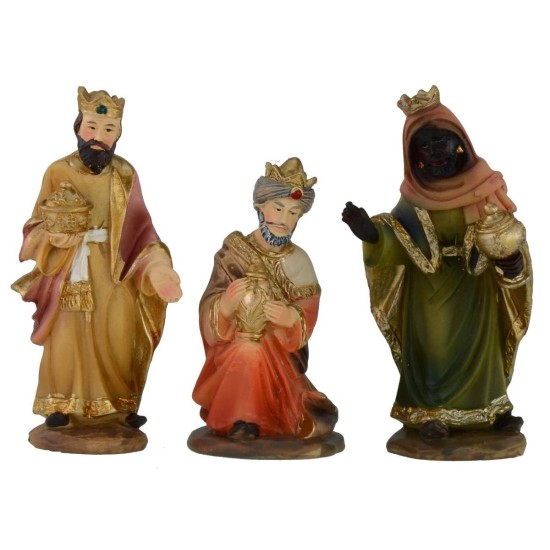 Set 3 Wise Men in resin series 12 cm