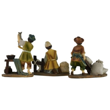 Set 3 crafts series 10 cm in resin