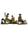 Conjunto de 3 figuras de oficios serie 10 cm en resina Mondo Presepi.