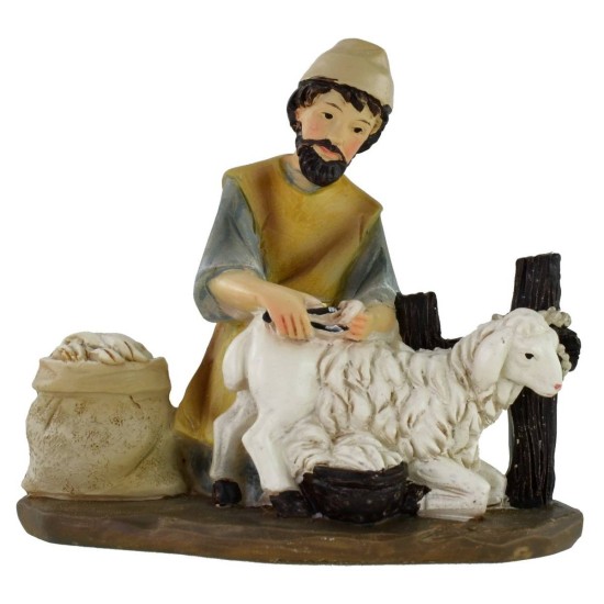 Conjunto de 3 figuras de oficios serie 10 cm en resina Mondo Presepi.