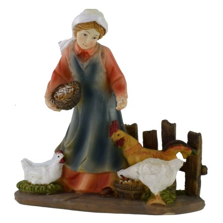 Set 3 donne al lavoro serie 12 cm in resina Mondo Presepi