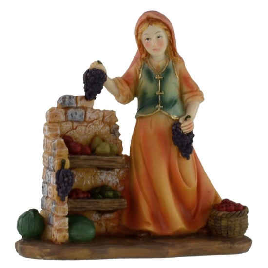 Set 3 women at work 12 cm series in resin