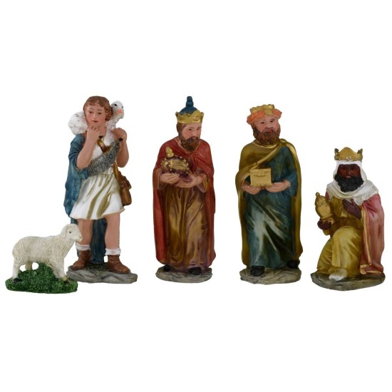 Set 3 Re Magi con pastore serie 15 cm Mondo Presepi