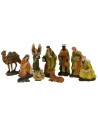 Set 10 figure 12 cm Natività presepe, Re Magi, angelo e
