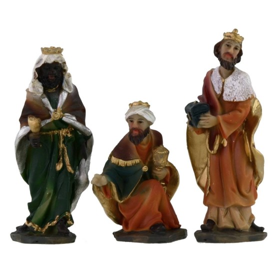 Conjunto de 10 figuras de 7 cm Natividad belén, Reyes Magos
