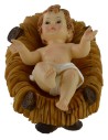 Niño Jesús cm 7x10 en resina con cuna para estatuas de 25-30 cm