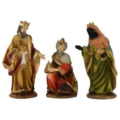 Juego de 3 Reyes Magos de resina serie 20 cm Mondo Presepi