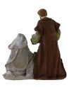 Natividad monobloque de resina de 10,6x6,6x11,7 cm h Mundo Pesebres