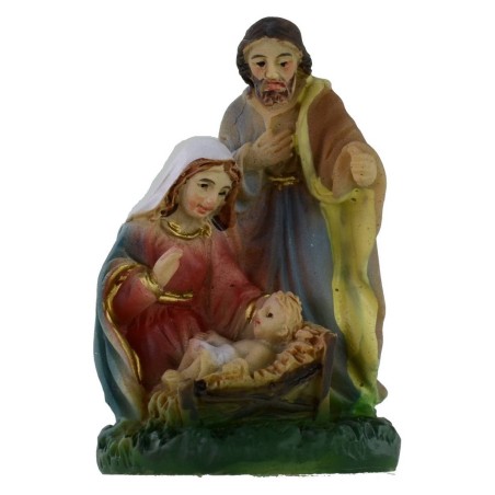 Natividad de 4 cm en resina Mundo Pesebres