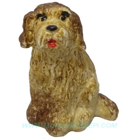 Seated dog for figures 8-10 cm